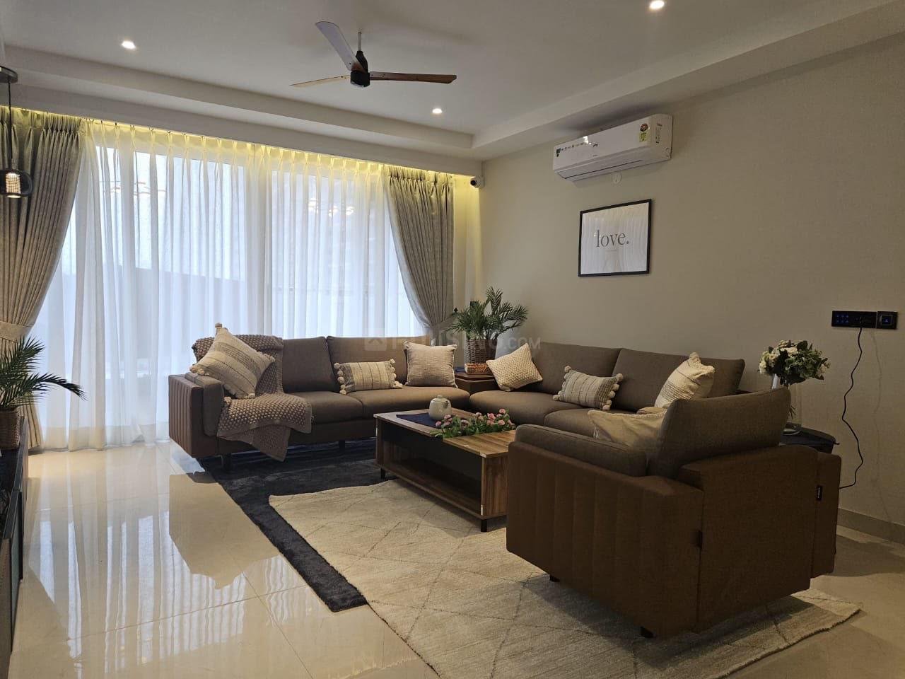 3_bhk_apartment-for-rent-nabha-Zirakpur-hall 4+1 BHK Fully Furnished Flat For Rent In Ananta Aspire Zirakpur